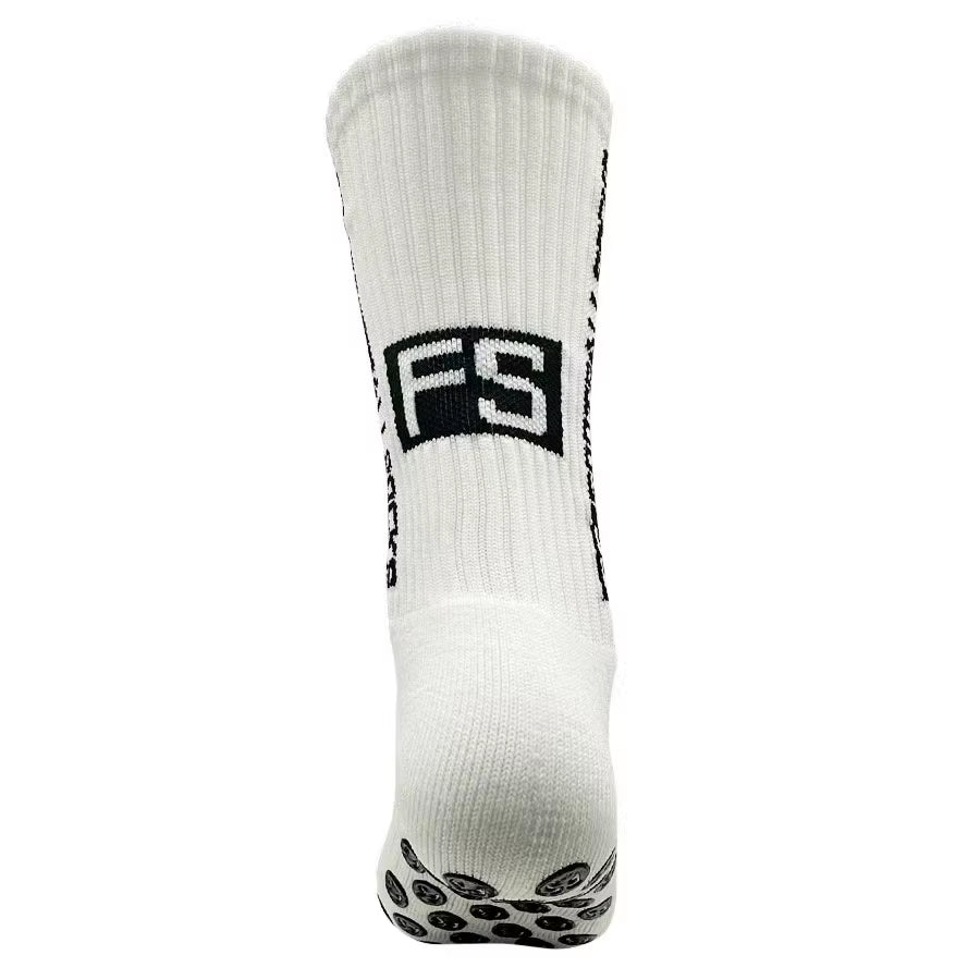 6 Pairs Soccer Socks Sports Grip Socks Anti-Slip Basketball Socks Spot Rubber Anti-Slip Cotton Soccer Socks