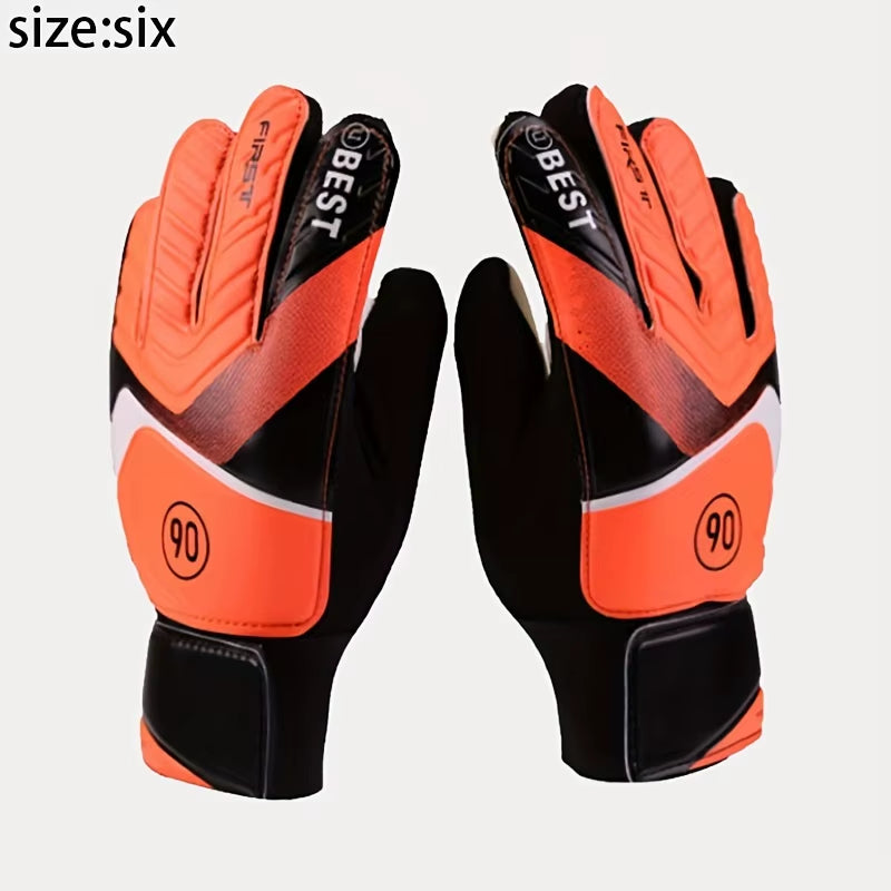 Goalkeeper Glove Latex Goalkeeper Gloves Football Protection Adults Anti-Slip Football Gloves Soccer Goalie