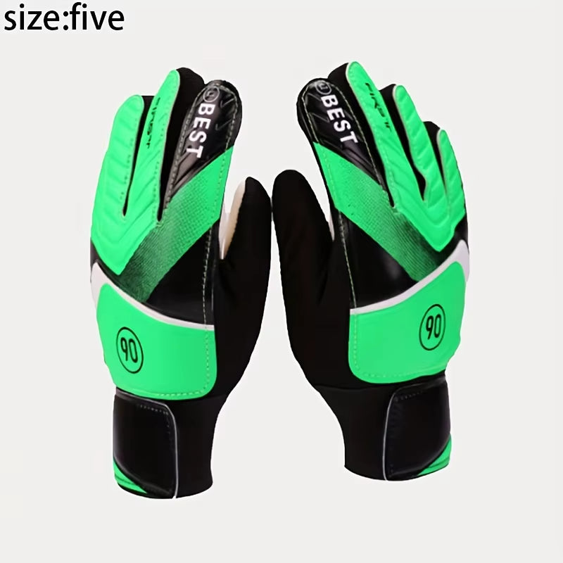 Goalkeeper Glove Latex Goalkeeper Gloves Football Protection Adults Anti-Slip Football Gloves Soccer Goalie