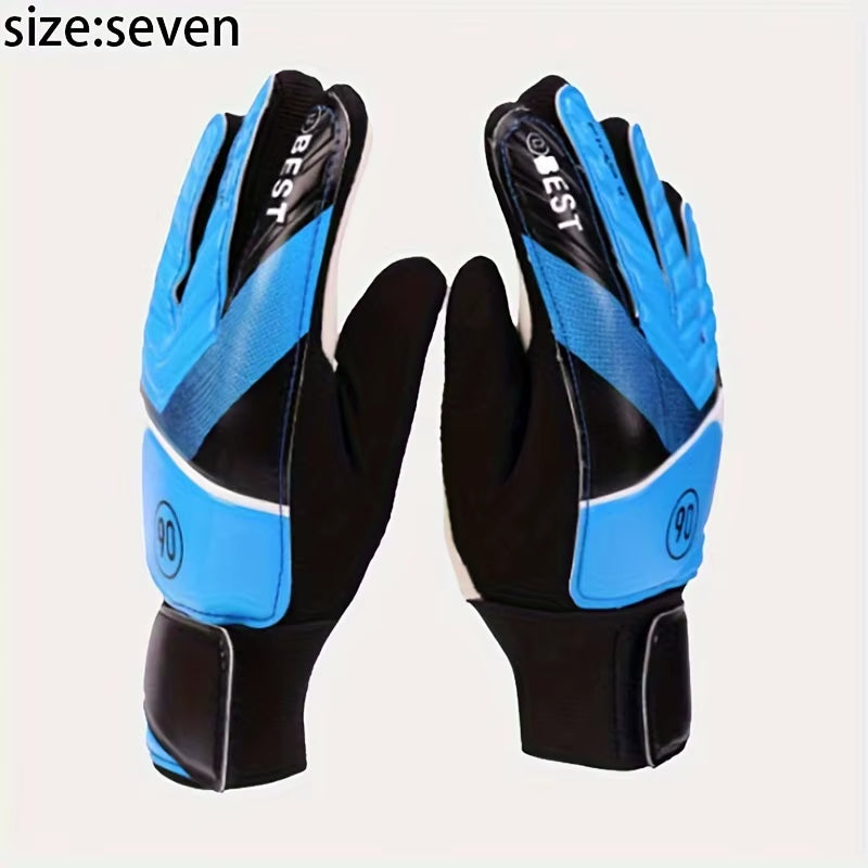 Goalkeeper Glove Latex Goalkeeper Gloves Football Protection Adults Anti-Slip Football Gloves Soccer Goalie