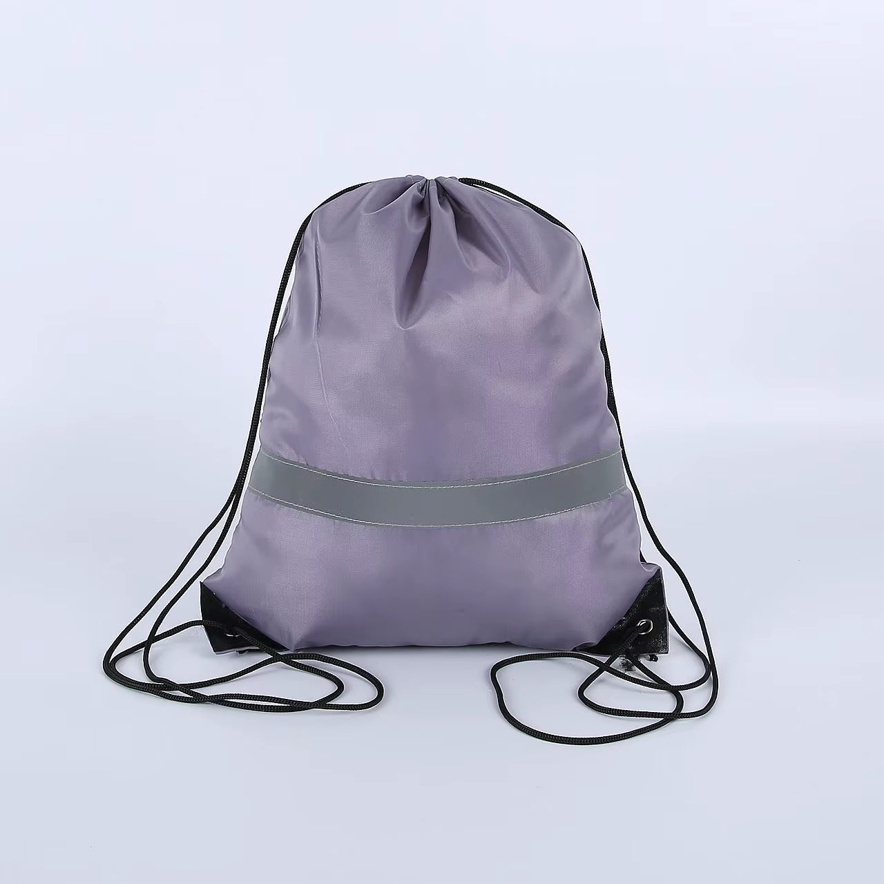 Nylon Color Portable Sports Bag Thicken Drawstring Belt Riding Backpack Gym Drawstring Shoes Bag Clothes Backpacks Waterproof