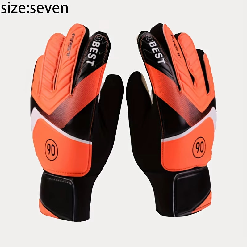 Goalkeeper Glove Latex Goalkeeper Gloves Football Protection Adults Anti-Slip Football Gloves Soccer Goalie